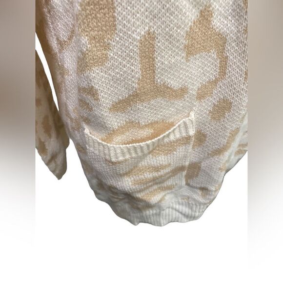 Pink Lily | Boutique Make Time For Love Tan Animal Print Long Sleeve Cardigan M - Picture 2 of 5